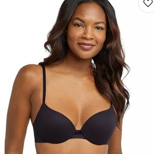 NWT Maidenform Black Dreamlike T-Shirt Bra with Seamless Finish ~36A
